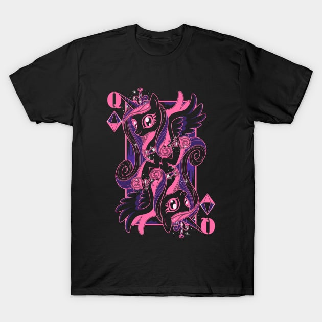 Queen of Crystals, Cadance T-Shirt by GillesBone